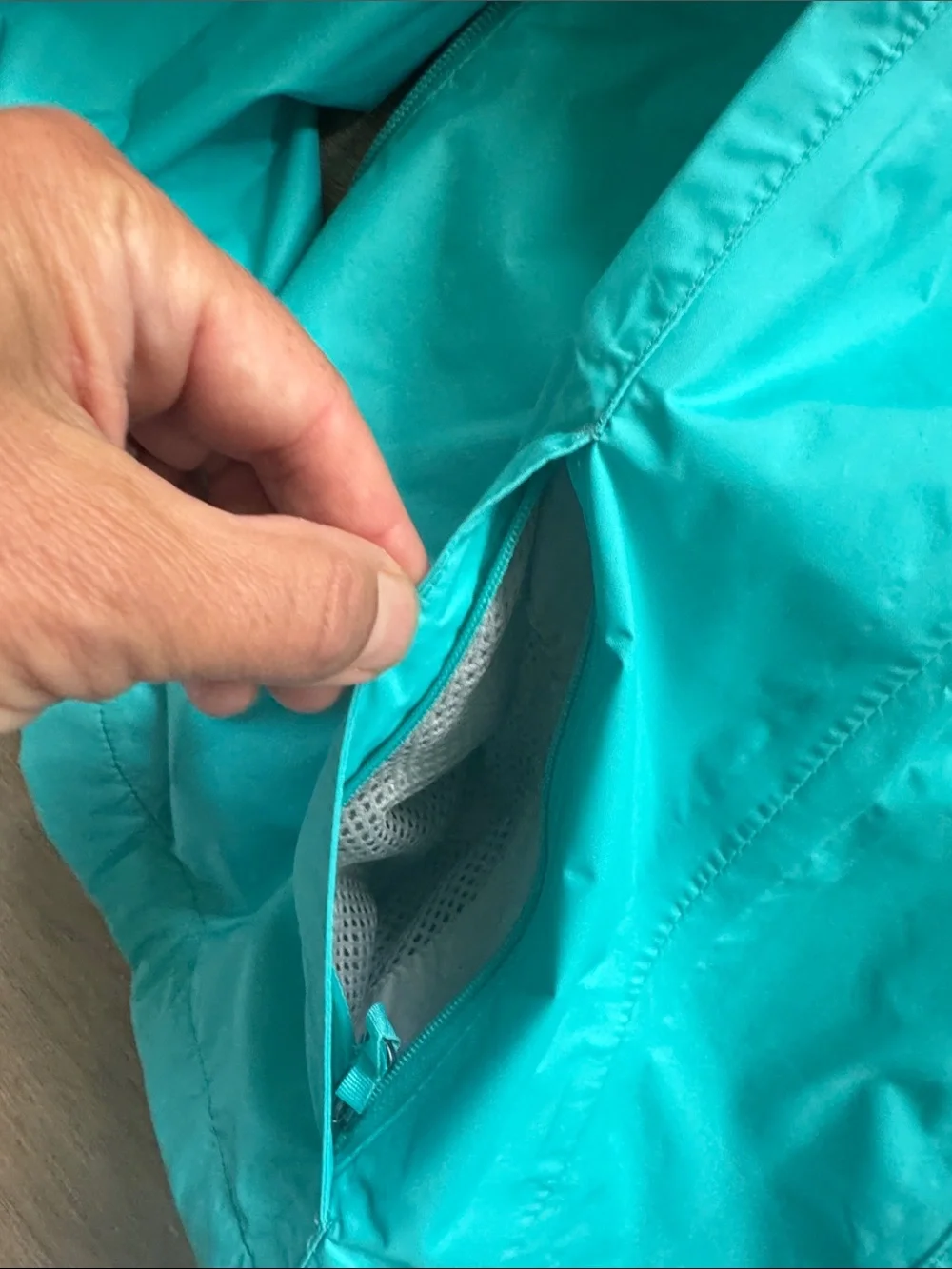 Columbia Teal Outdoor Jacket with Logo